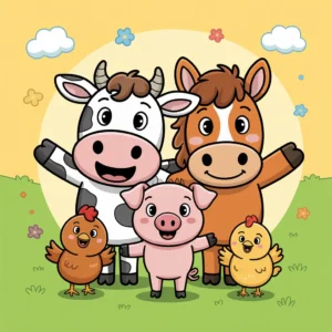 Easy Farm Animal Drawings